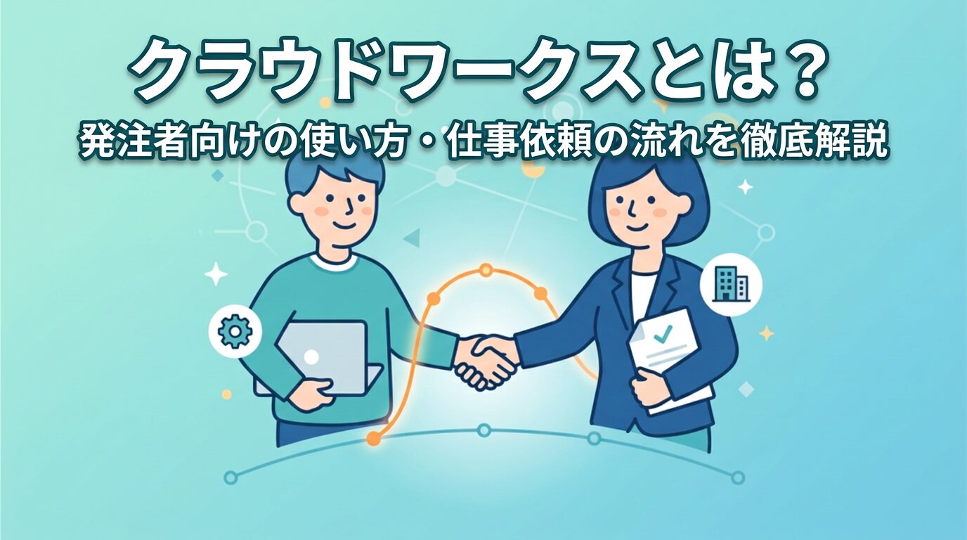 クラウドワークスとは？発注者向けの使い方・仕事依頼の流れを徹底解説【クラウドソーシング】